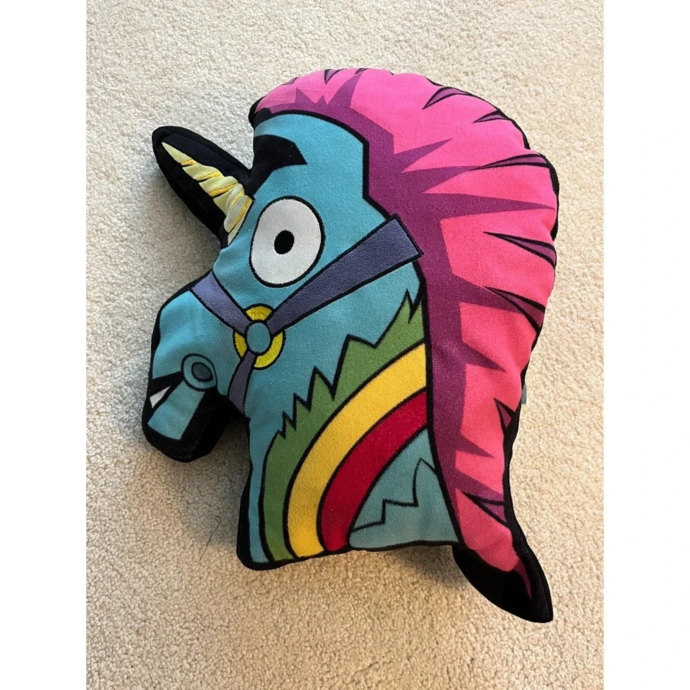 Fortnite Unicorn Plush Pillow - Llama Brite Rainbow Cushion‎ Epic Games 12